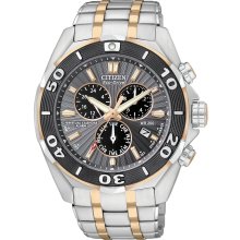 Citizen Signature Eco-Drive Perpetual Chronograph Mens Watch BL5446-51H