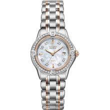 Citizen Signature Eco-Drive Quattro Diamond Ladies Watch EW2066-58D