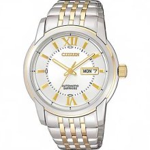 Citizen Two Tone Automatic Movement Sapphire Mens Watch Nh8338-54a