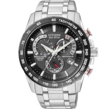 Citizen Watch, Mens Chronograph Eco-Drive Stainless Steel Bracelet 43m