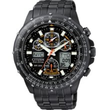 Citizen Watch, Mens Chronograph Eco-Drive Black Stainless Steel Bracel