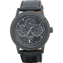 Citizen Watch, Mens Eco-Drive Calibre 8651 Black Leather Strap 41mm BU