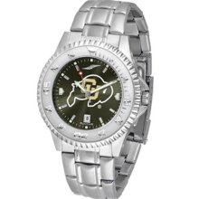 Colorado Buffaloes CU Mens Steel Anochrome Watch