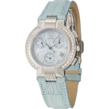 Concord 0310109 La Scala Chronograph Swissi Diamond Markers And Bezel Women's