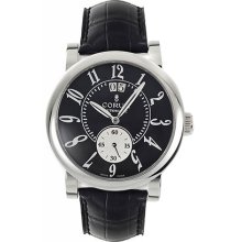 Corum Grande Date Steel Black Mens Watch 922 201 20 0F01 BN12