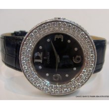 Corum Ladies 18k White Gold Full Moon Diamond Watch