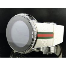 Custom White Full I Gucci Digital Diamond Watch 5.5 Ct