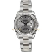 Datejust 116200 Oyster Band Smooth Bezel Silver Dial Pre Owned