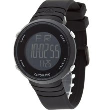 Detomaso Men's Quartz Watch Nico Black Digital Silikon Dt2002-B Dt2002-B With Rubber Strap