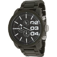 Diesel Advanced Chronograph Green Plastic Brown Beige Dial Mens Watch DZ4251