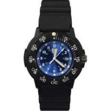 Dive Watch, Resin Case/bezel, Pu Band, Blue Face ...