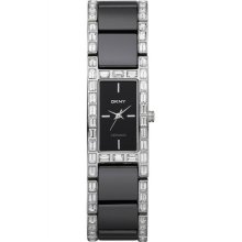 DKNY 3-Hand Analog with Glitz Ceramic Women's watch #NY8409