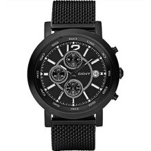 Dkny Black Chronograph Men Watch Mesh Strap Ny1451 Watch