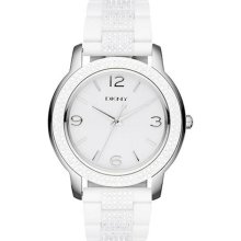 DKNY DKNY White Resin Glitz Watch