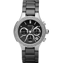 DKNY NY4983 Chronograph Black Ceramic Ladies Watch