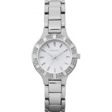 DKNY Women's NY8485 Silver Stainless-Steel Quartz Watch with Mother-Of-Pearl Dial