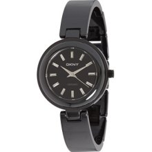 DKNY Women's NY8549 Black Ceramic Bangle Bracelet Watch