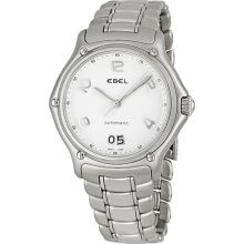 Ebel 1911 White Dial Stainless Steel Mens Watch 9125241-10665P