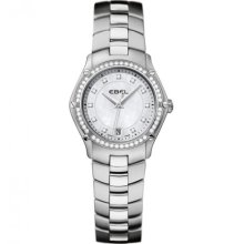 Ebel Classic Sport Lady Diamond 27 mm Watch - Mother of Pearl Dial, Stainless Steel Bracelet 1215983 Sale Authentic