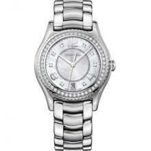 Ebel X-1 Diamond 34mm Watch - Silver Dial, Stainless Steel Bracelet 1216110 Sale Authentic