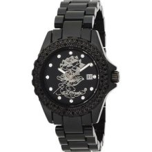 Ed Hardy Ladies Dulcet Black Watch Du-lo/official Stockist/brand (rrpÂ£75)