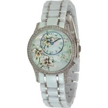 Ed Hardy Womens Jazmine White Resin Watch