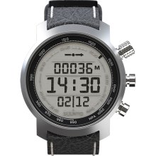 Elementum Terra Black Leather Suunto Watches for Sports