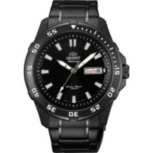 EM7C001B Orient Automatic Gents Black Stainless Steel Diver's Watch