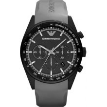 Emporio Armani AR5978 Sportivo Men's Gray Rubber Watch
