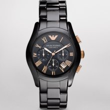 Emporio Armani Chronograph Black Ceramic Mens Watch AR1410 ...