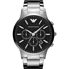 Emporio Armani 'Classic' Large Round Chronograph Watch