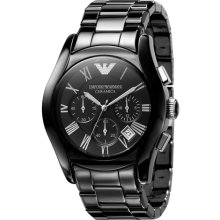 Emporio Armani Large Ceramic Chronograph Watch