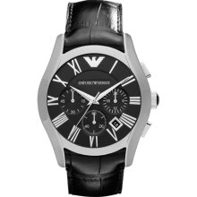 Emporio Armani Leather Chronograph Mens Watch AR1633