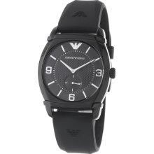 Emporio Armani Men's Black Rubber Classic Watch - Emporio Armani Ar0340