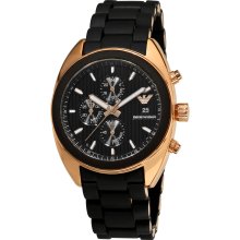 Emporio Armani Sport Rose Gold Rubber Men's Watch AR5954