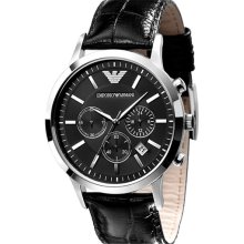 Emporio Armani Stainless Steel Watch Black