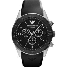 Emporio Armani Titanium & Ceramic Watch Black