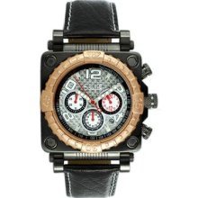 Equipe Gasket Men's Watch with Silver Dial and Rose Gold Bezel