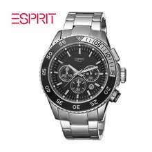 Esprit Mens Watch Varic Chronograph ES103621007 Silver Black