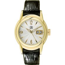 ESQ 07300906 Men's Two Tone Stainless Steel Venture Silver Dial Watch