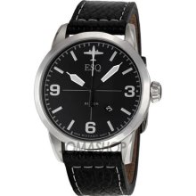 ESQ Beacon Black Leather Mens Watch 7301392