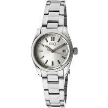 ESQ by Movado Watches Women's Silver Dial Stainless Steel Stainless St