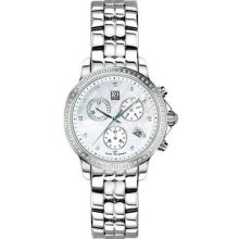 ESQ Ladies Luxe Mother of Pearl Dial with Diamonds Chronograph 07101252