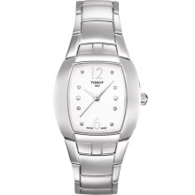 Feminity-T Women's Quartz Watch - White Dial With Stainless Steel Bracelet