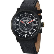 Ferrari Men's 'granturismo' Black Dial Black Strap Automatic Watch