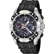 Festina F16543-2 Men's Bike Dark Blue Dial Chronograph Black Rubber St