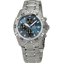 Festina Men's Estuche F16169/4 Silver Stainless-Steel Quartz Watch