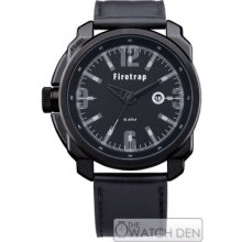 Firetrap - Warhead Gents Black Leather Strap Watch - Ft1045gr