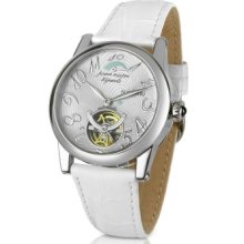 Forzieri Designer Women's Watches, Bermuda - Women's White Automatic Mechanical Watch