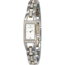 Fossil Es1713 Mother Of Pearl Stainless Steel Womens Wrist Watch